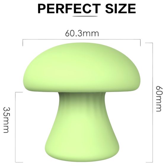 Magic Mushroom - akkus arc masszírozó (zöld)