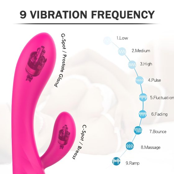Sex HD Muses - akkus, vízálló melegítő vibrátor (pink)