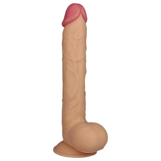 Lovetoy King-Sized - tapadókorongos, élethű dildó - 25cm (natúr)