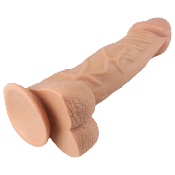 Lovetoy Real Extreme - tapadókorongos dildó - 23cm (natúr)