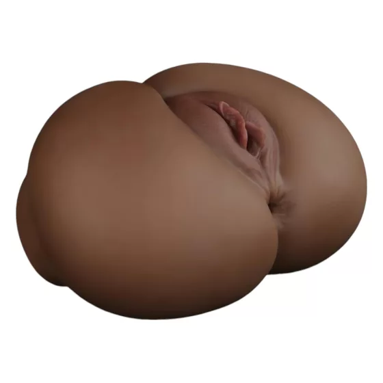 Lovetoy Streetgirl's 12 - művagina torzó és tanga (sötét natúr)