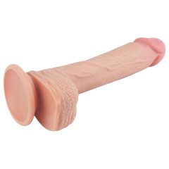   Lovetoy Nature Cock - tapadókorongos élethű dildó - 21cm (natúr)