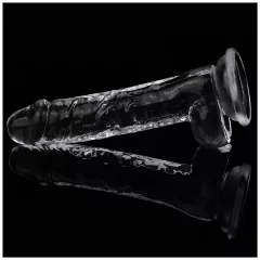   Lovetoy Flawless Clear - tapadókorongos dildó - 19cm (átlátszó)