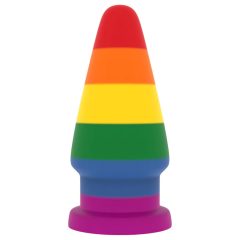 Lovetoy Prider - anál tágító plug - 15cm (szivárvány)