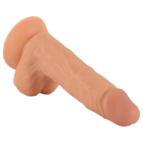 Mr. Rude - tapadókorongos élethű dildó - 19cm (natúr)
