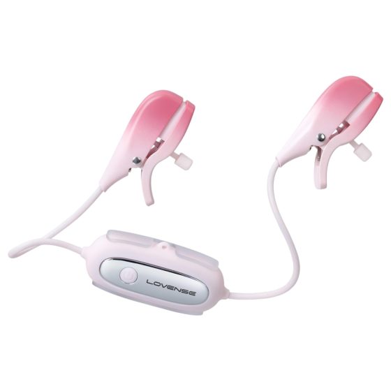 LOVENSE Gemini - okos, vibrációs mellbimbó csipesz (pink)