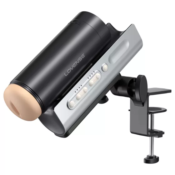 Lovense Solace Pro - appvezérelt lökő maszturbátor férfiaknak (fekete)