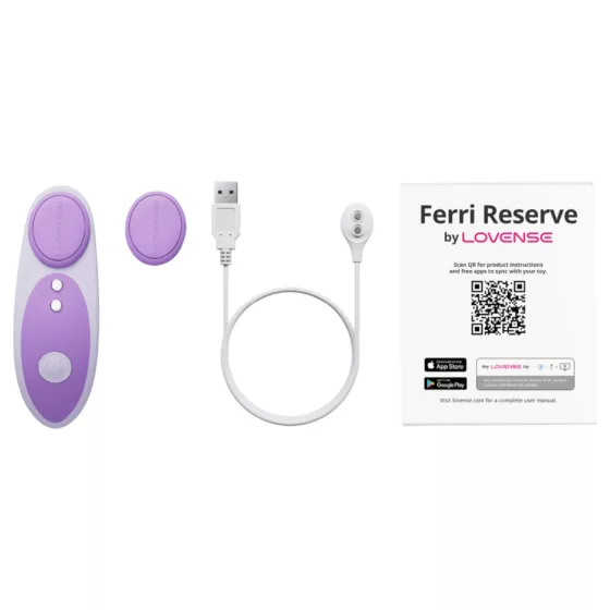 Lovense Ferri Reserve - mágneses, app-vezérelt bugyivibrátor (lila)