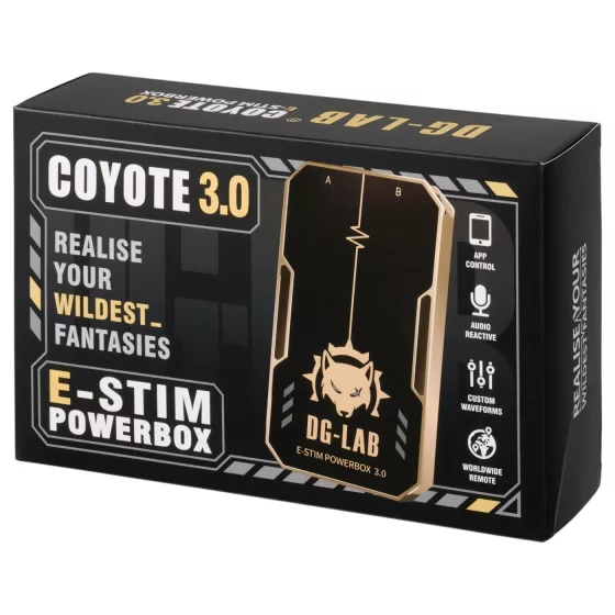 DG-LAB Coyote 3.0 - kétcsatornás elektrostimulációs vezérlő (fekete)