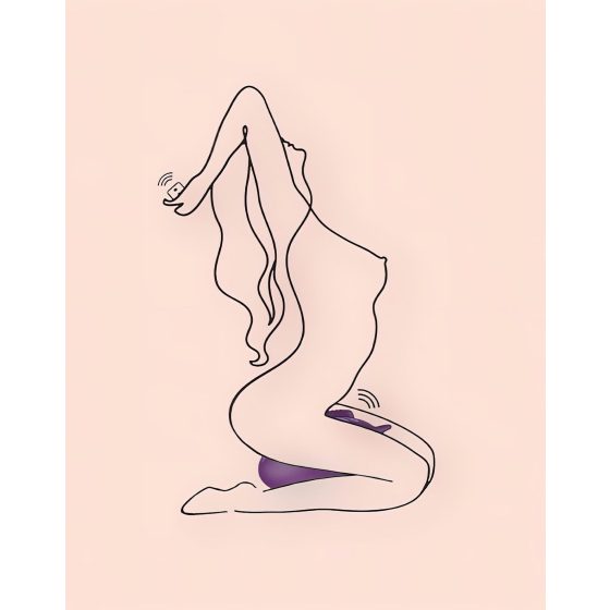 Bouncy Bliss Classic - felfújható párna vibrátor (lila)