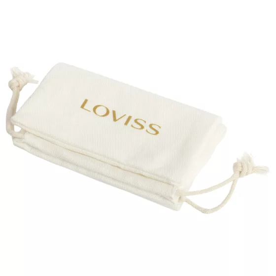 LOVISS Flower - anál plug - bíborka (átlátszó)