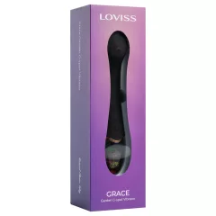 LOVISS Flower Grace - G-pont vibrátor (fekete)