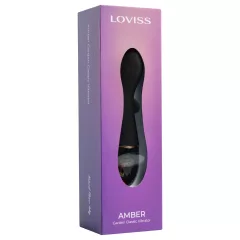 LOVISS Flower Amber - G-pont vibrátor (fekete)