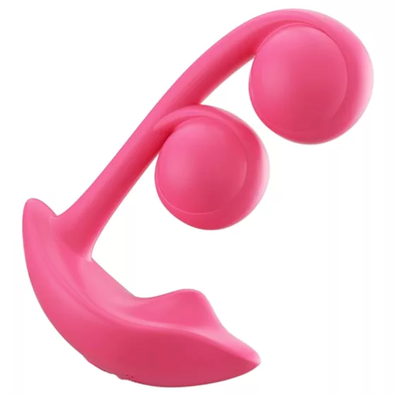 Honey Play Box Melody - okos, gyöngyös 2in1 vibrátor (piros)