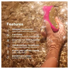 LELO Sona Cruise - hanghullámos csiklóizgató (pink)