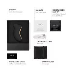 LELO Sona - hanghullámos csiklóizgató (fekete)