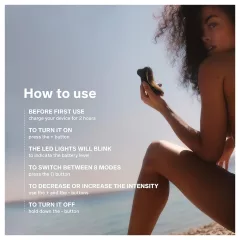 LELO Sona - hanghullámos csiklóizgató (fekete)