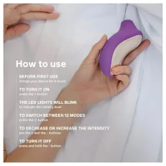 LELO Sona 2 Cruise - hanghullámos csiklóizgató (fekete)