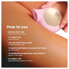   LELO Sila - vízálló, hanghullámos csiklóvibrátor (lila)