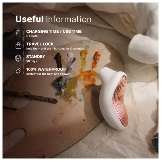 LELO Sona 3 - hanghullámos csiklóizgató (fehér)