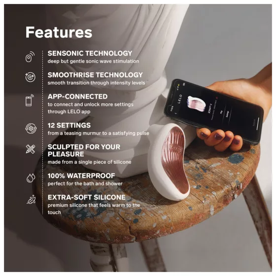 LELO Sona 3 - hanghullámos csiklóizgató (lila)
