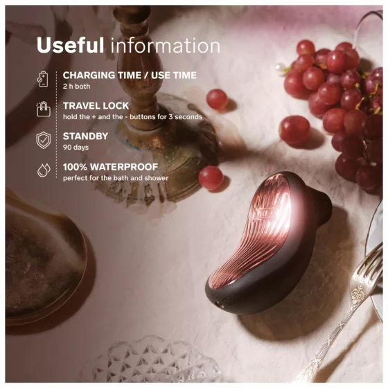 LELO Sona 3 Cruise - hanghullámos csiklóizgató (fekete)