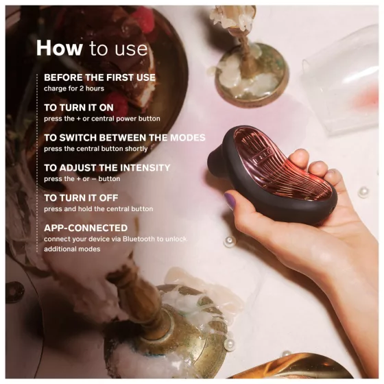 LELO Sona 3 Cruise - hanghullámos csiklóizgató (fekete)