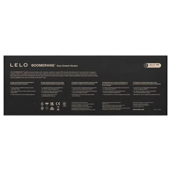 LELO Boomerang - kétvégű vibrátor (lila)