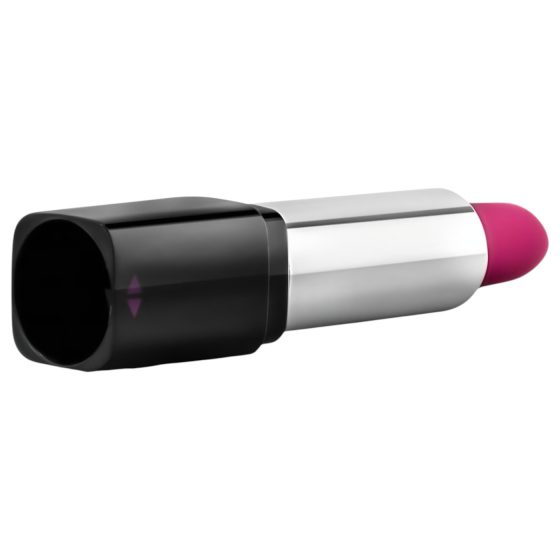 Blush Lipstick Rosé - vízálló rúzs vibrátor (fekete-pink)
