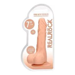   RealRock Dong 7 - élethű, herés dildó (17 cm, testszínű)