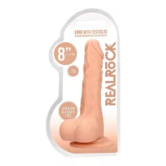   RealRock Dong 8 - élethű, herés dildó (20 cm, testszínű)