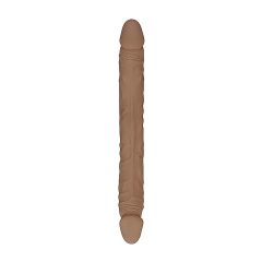   RealRock Double Dong 14 - dupla dildó (36cm) - sötét natúr