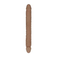  RealRock Double Dong 18 - dupla dildó (46cm) - sötét natúr