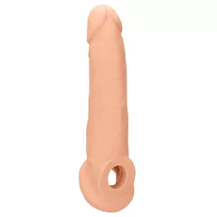   RealRock Penis Sleeve 9 - élethű péniszköpeny hosszabbító (21,5 cm, testszínű)