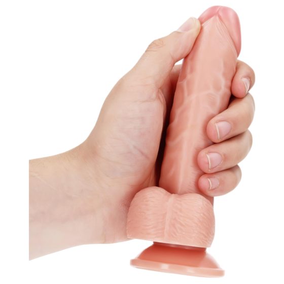 RealRock - tapadókorongos, realisztikus dildó - 15,5cm (natúr)