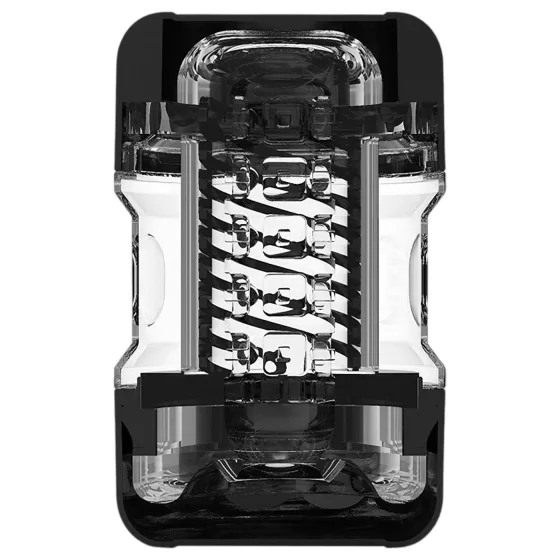 MX Spiral Portable Quin Cup - spirális, szívó hatású maszturbátor (fekete)