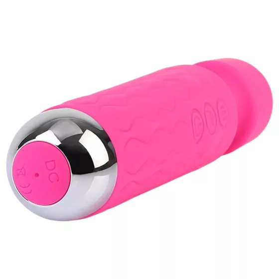 Hi-Basic Wacko Touch - akkus mini masszírozó vibrátor (wand) (rózsaszín)