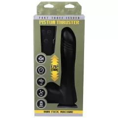   Doc Johnson Mini F-Machine Piston - távirányítós lökő vibrátor (fekete)