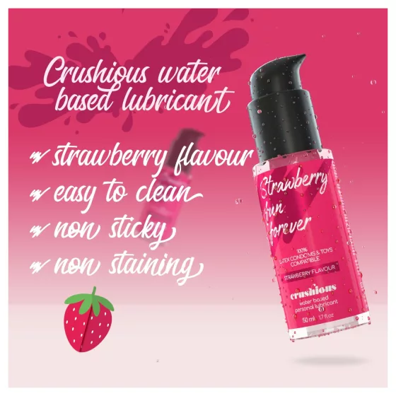 Crushious - vízbázisú síkosító, eper (50ml)