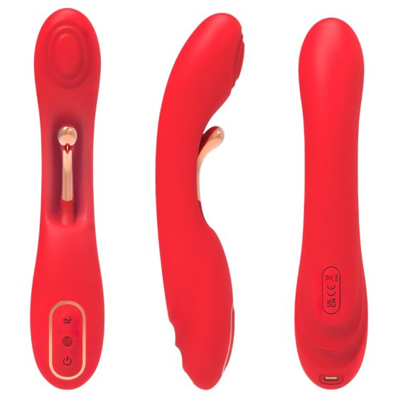 Bestoy - nyelves G-pont vibrátor (piros)
