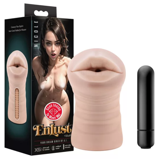 EnLust Nicole - AI Dream Girl vibrációs száj-maszturbátor férfiaknak