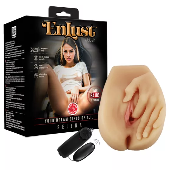 Enlust Selena - vibrációs műpunci MI képekkel (natúr)