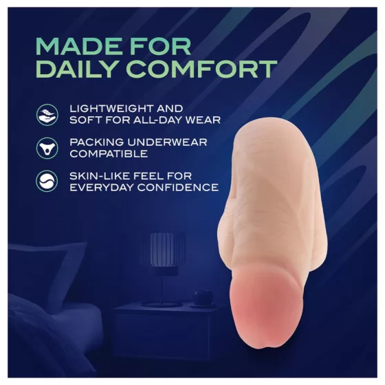 Blush UrSelf Affirm - élethű packer testszínű műpénisz (13 cm)