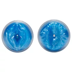   Fleshlight Quickshot Vantage - áttetsző dupla maszturbátor (kék)