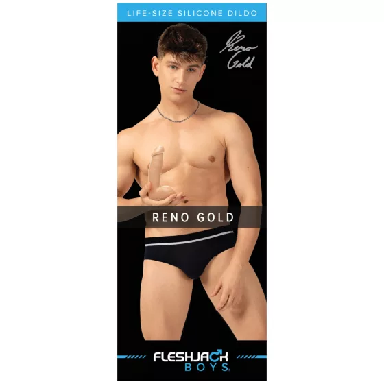 Fleshjack Reno Gold - élethű dildó (natúr)