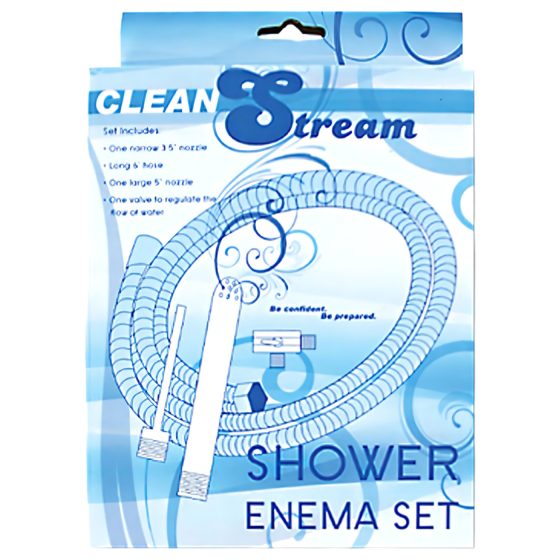 Shower Enema - alumínium intim zuhany szett (ezüst)