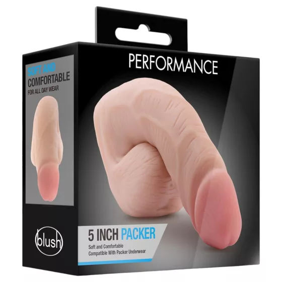 Blush Performance - élethű packer műpénisz (testszínű, 13 cm)