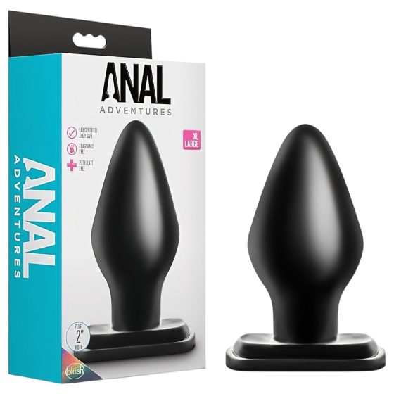 Anal Adventures XL - extra nagy anál plug (fekete)
