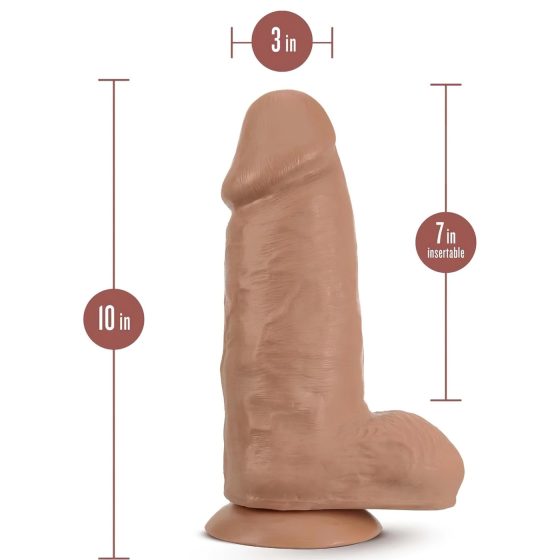Blush Chub - élethű, tapadótalpas dildó - 18cm (natúr)