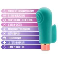 / Blush Aria - stimuláló ujjvibrátor (zöld)